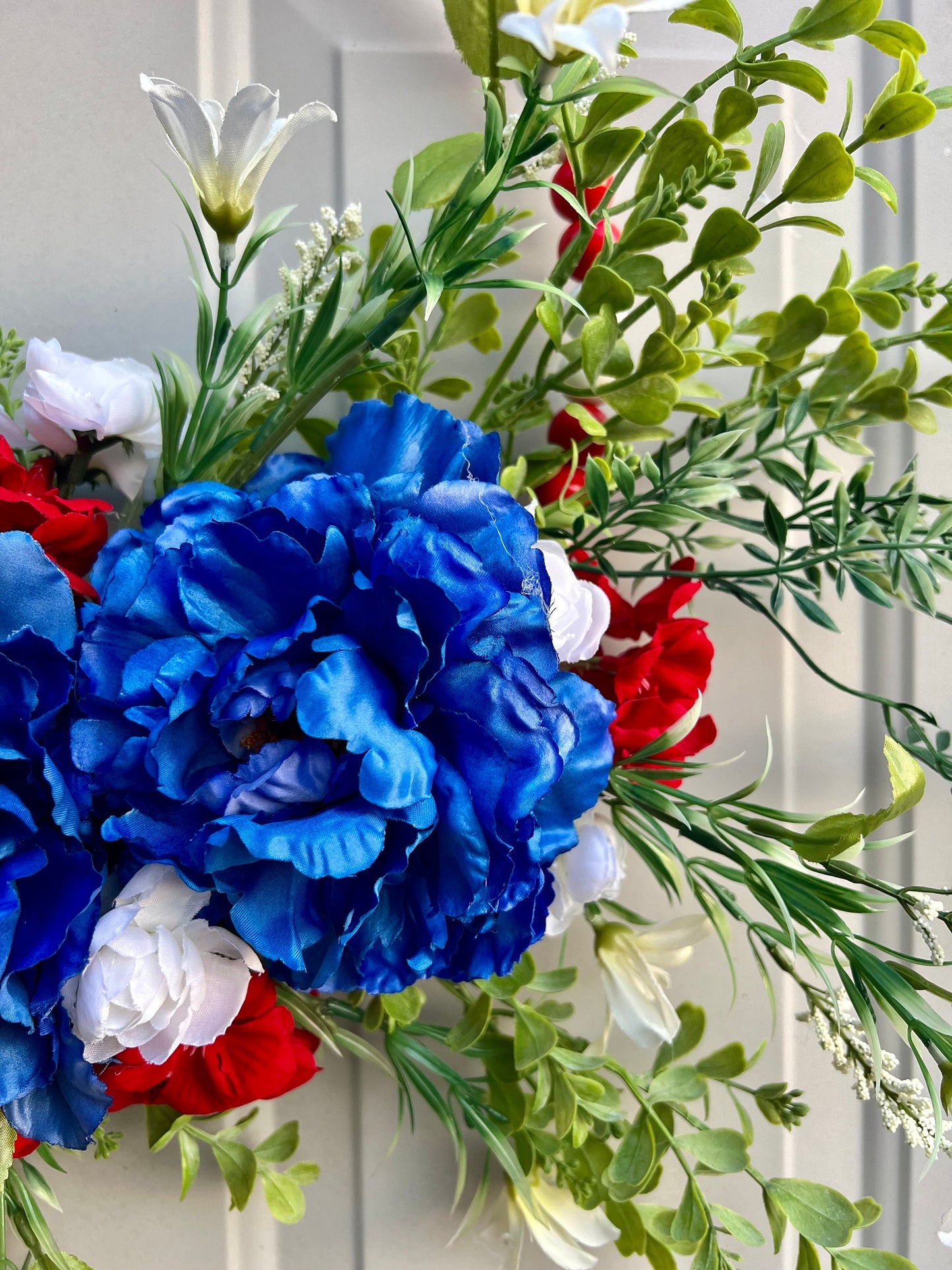 Patriotic Beaded Wreath