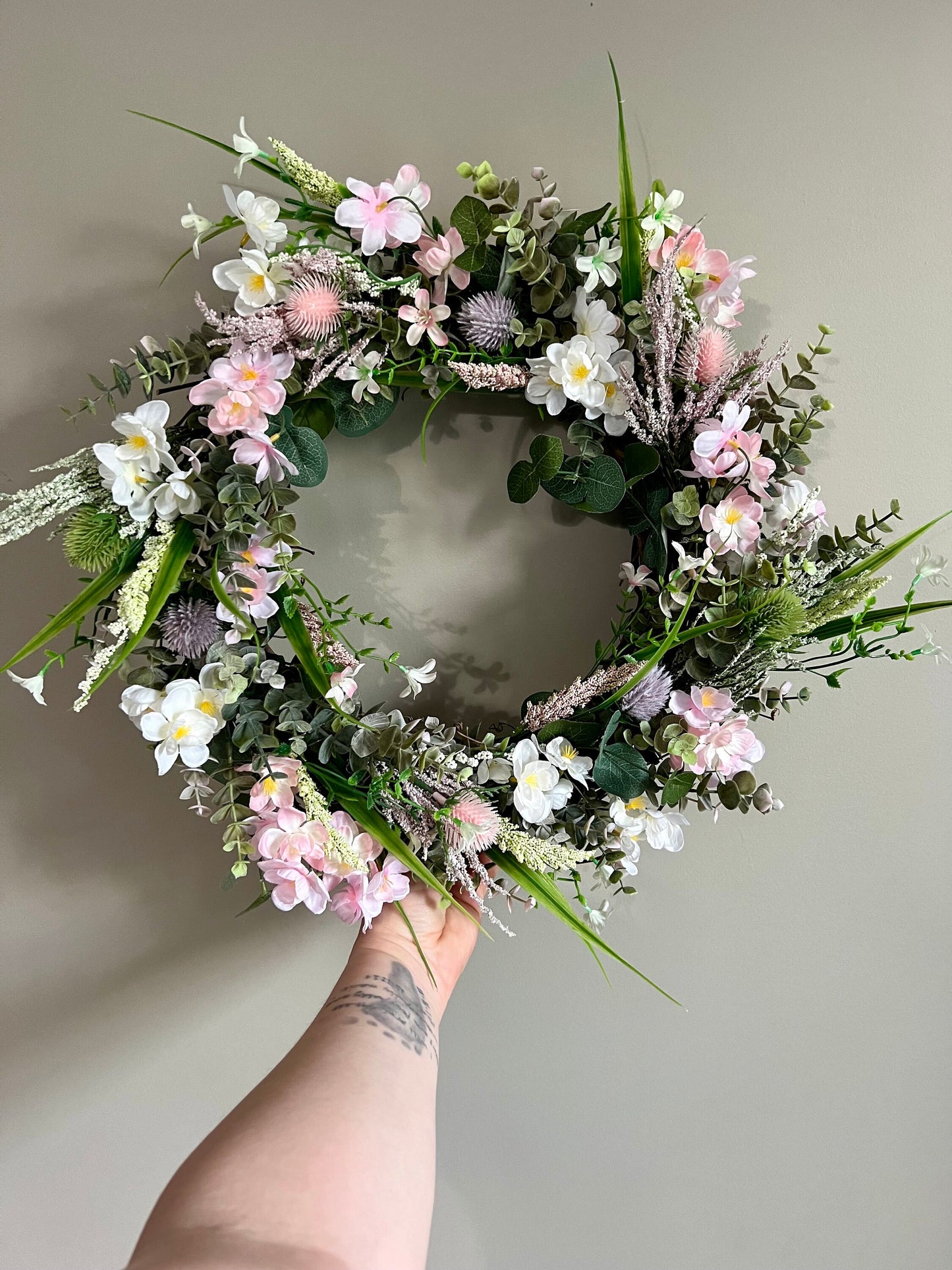 Pink Eucalyptus Wreath