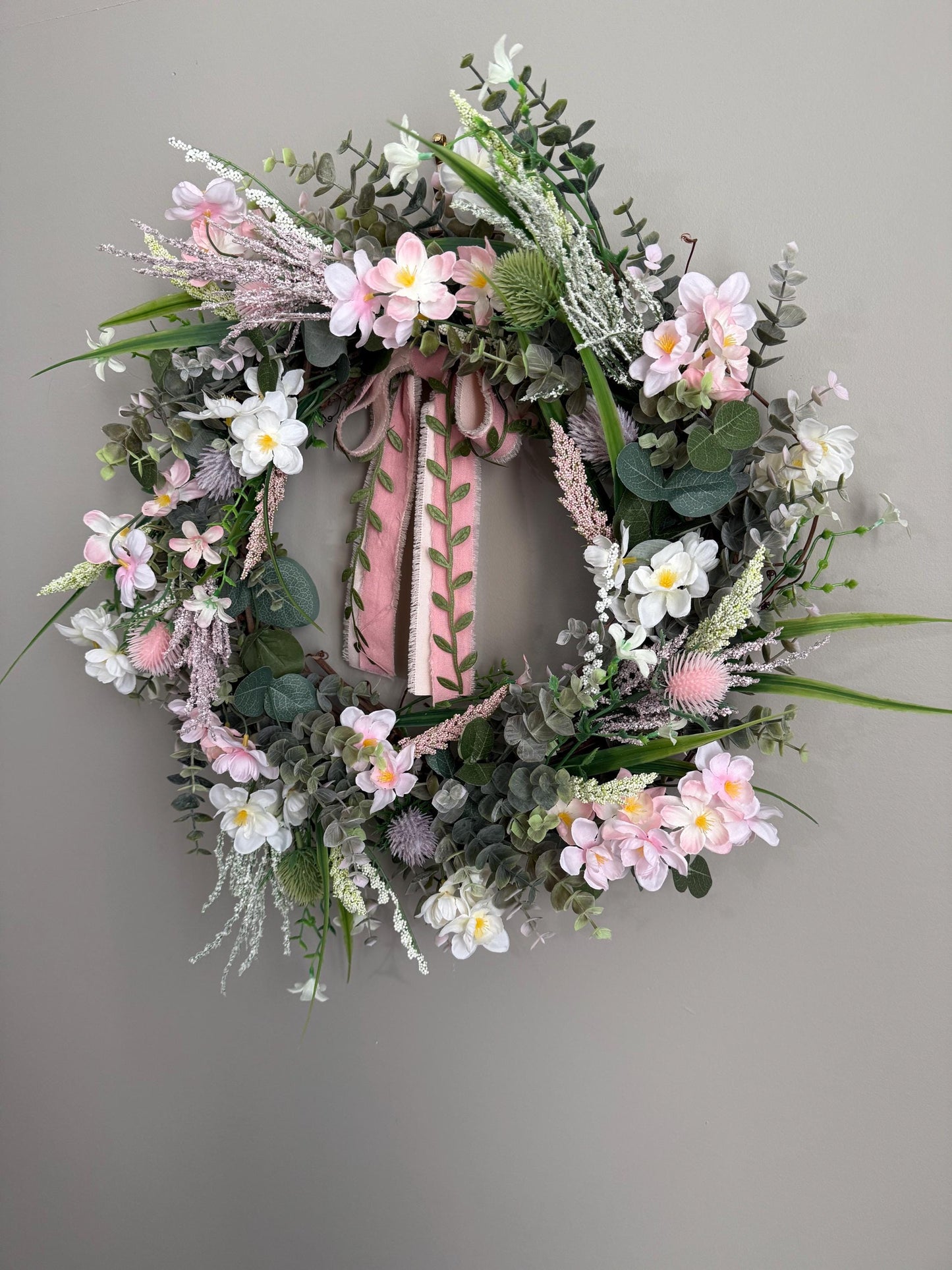 Pink Eucalyptus Wreath