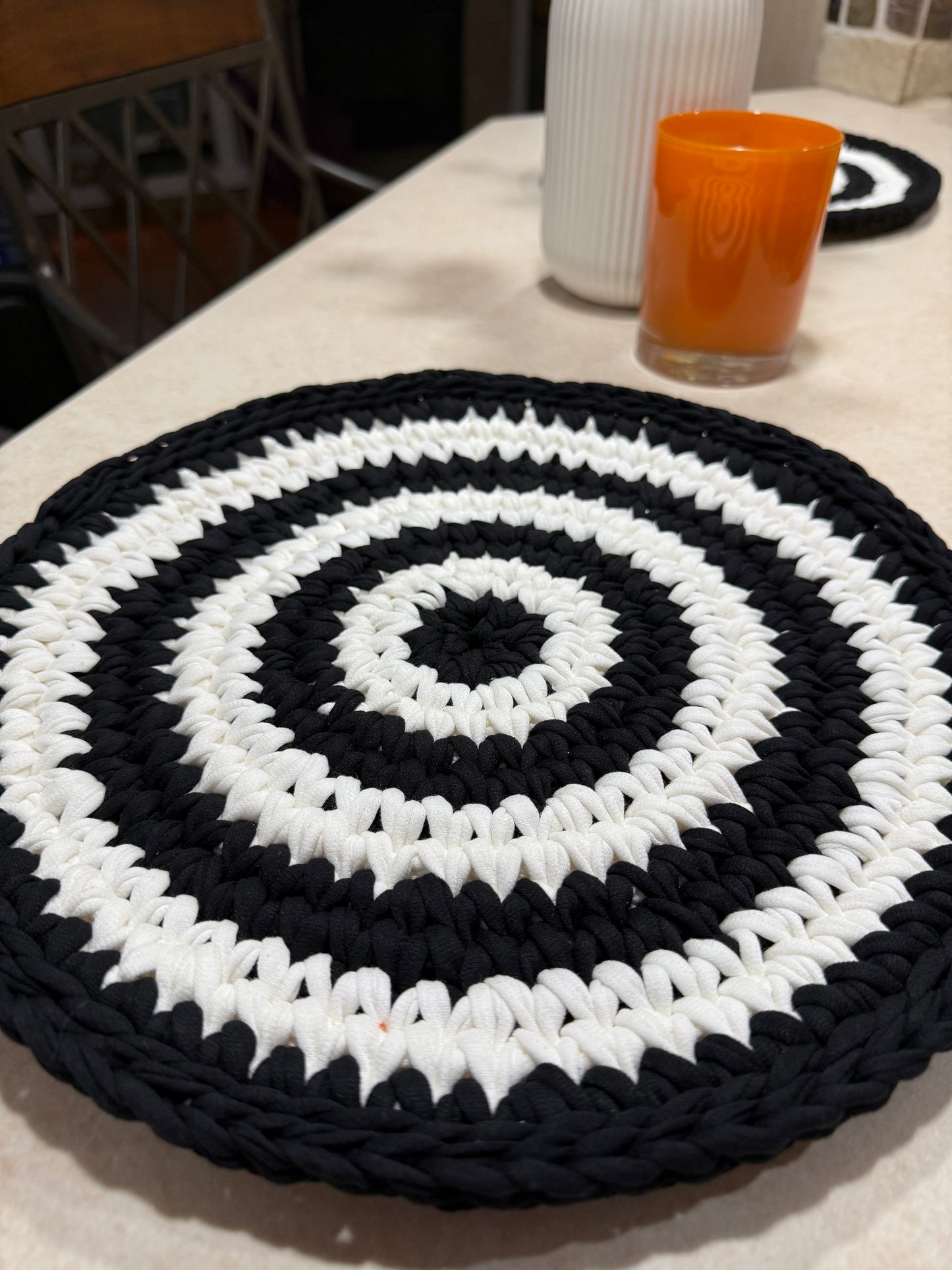 Crochet Round Placemat (Set of 2)