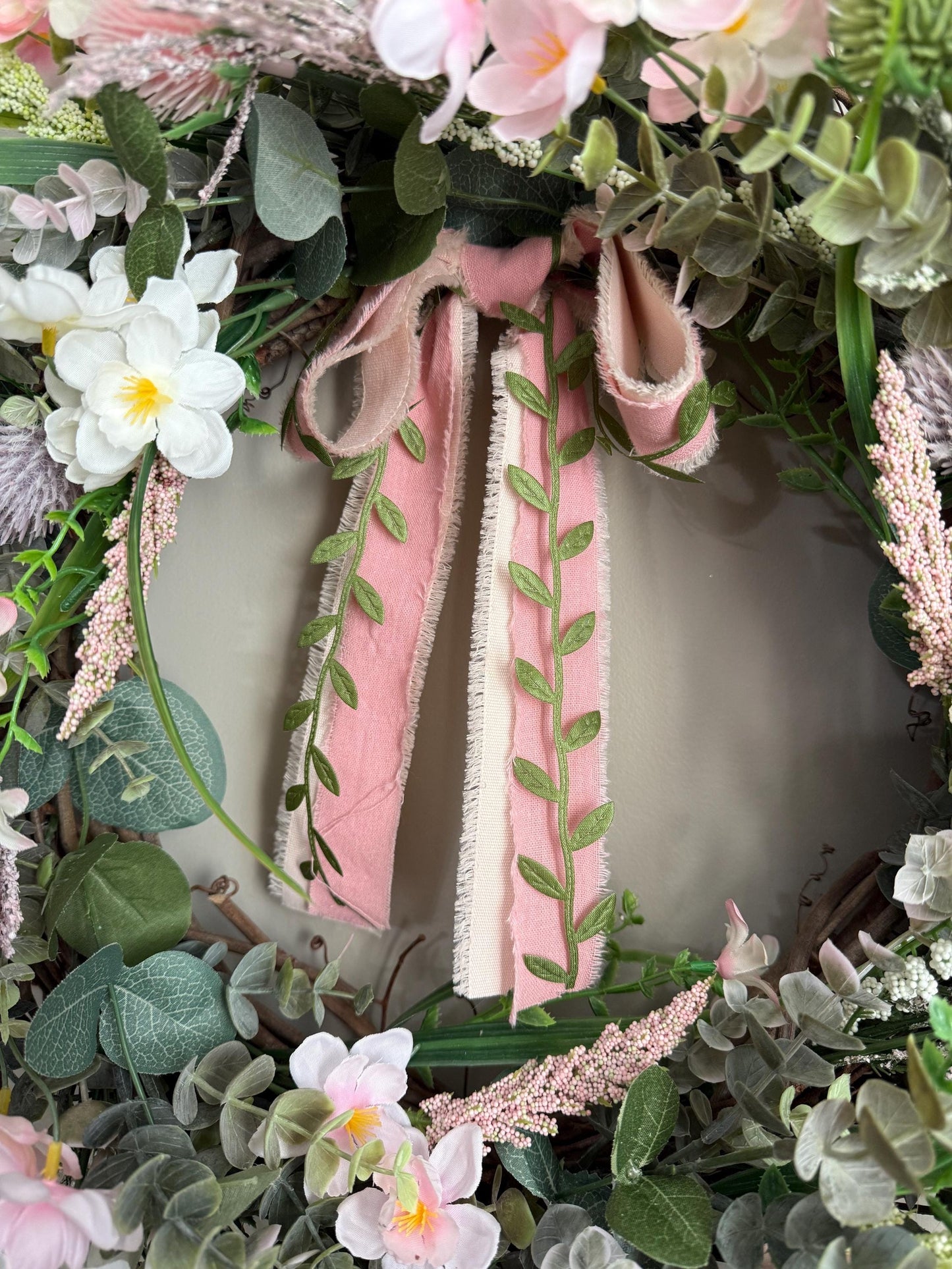 Pink Eucalyptus Wreath