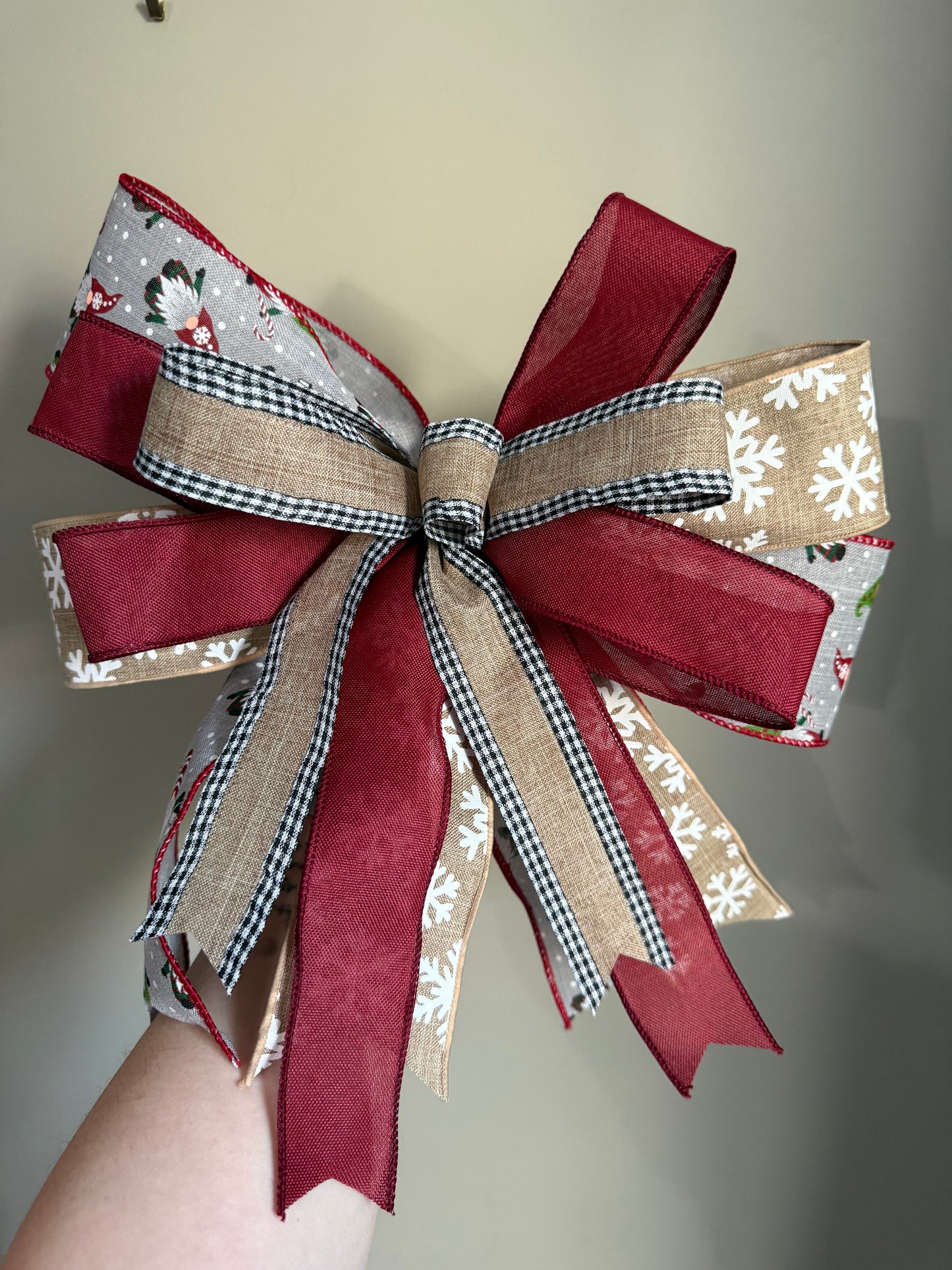 Christmas Gnome Bow