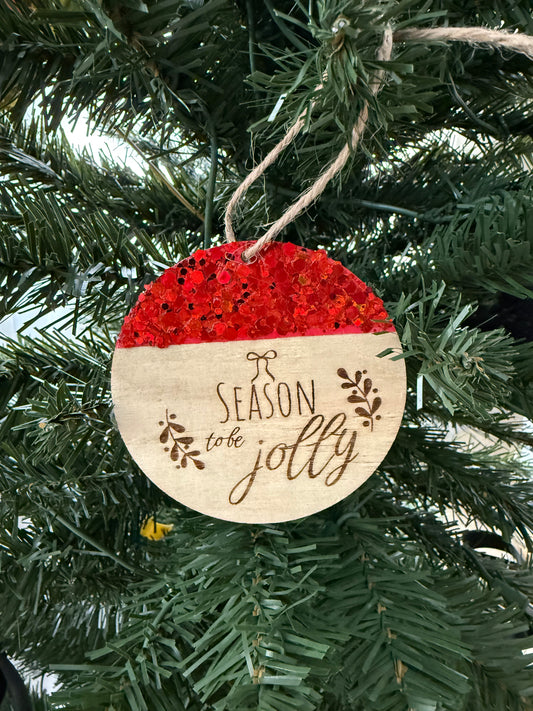Christmas Glitter Ornament