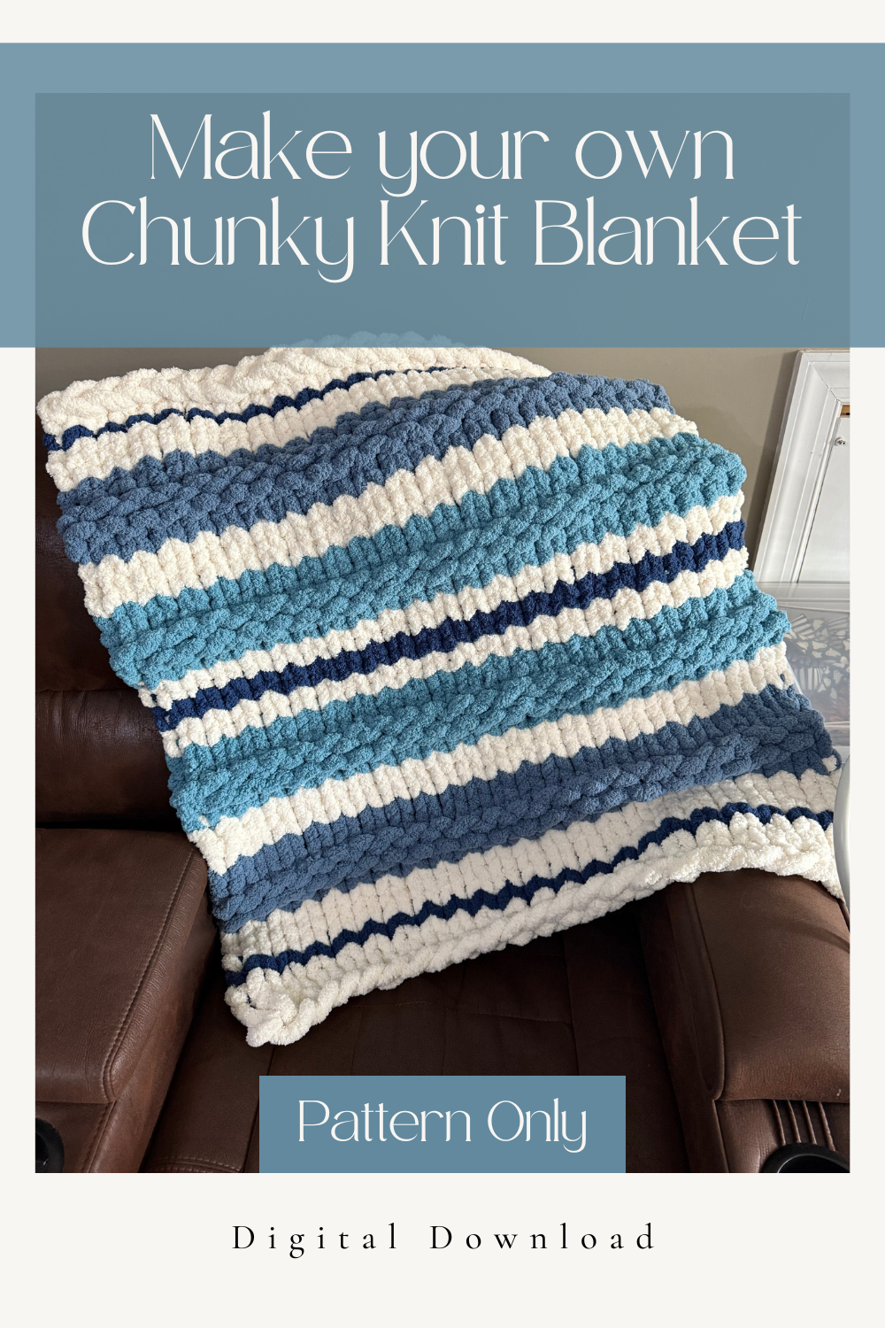 Baby Blues Chunky Knit Blanket Pattern