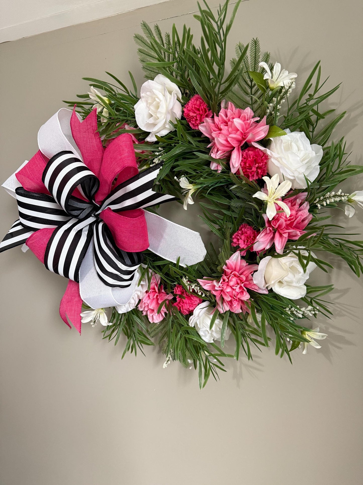 Hot Pink Summer Wreath