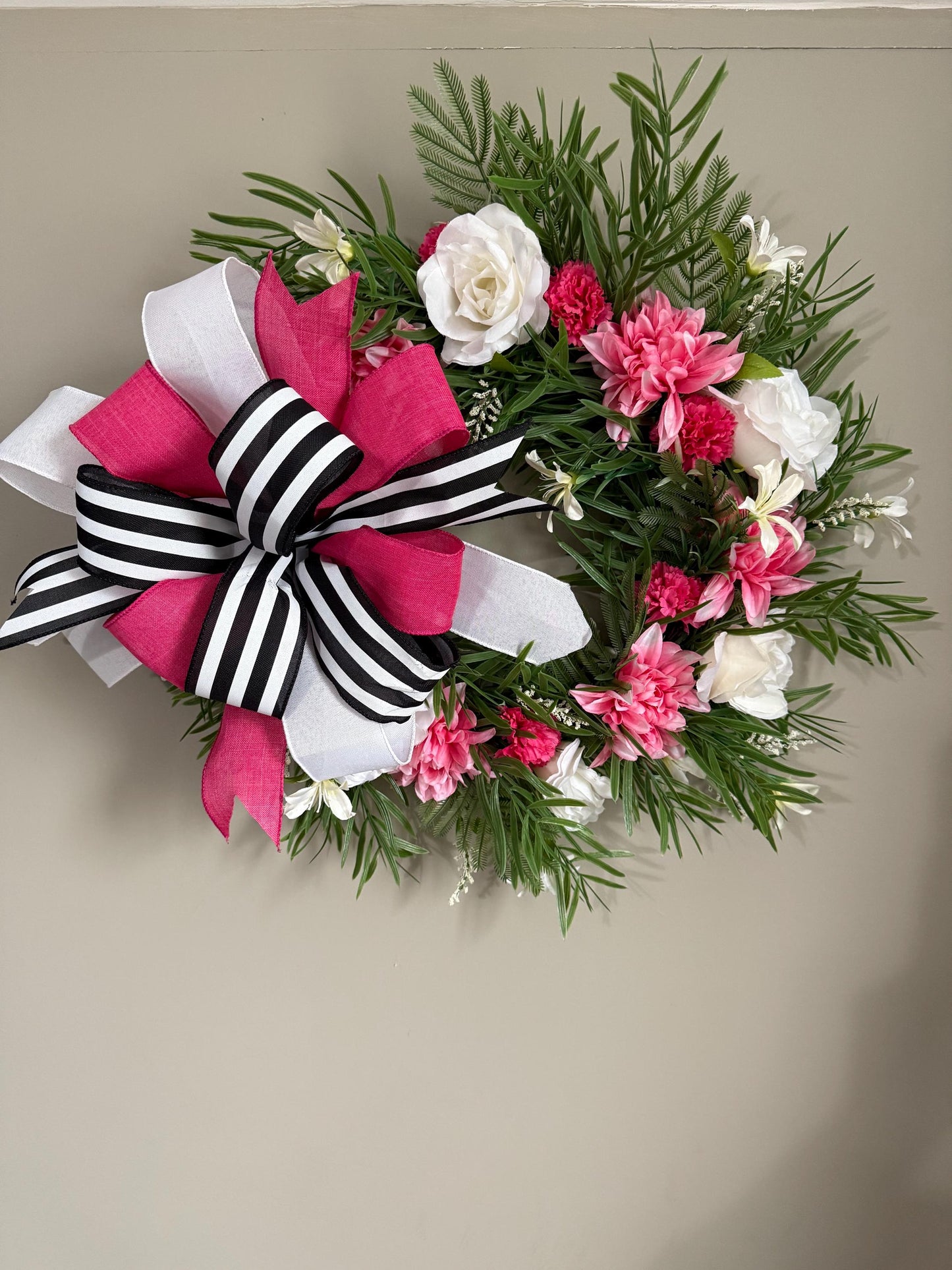 Hot Pink Summer Wreath