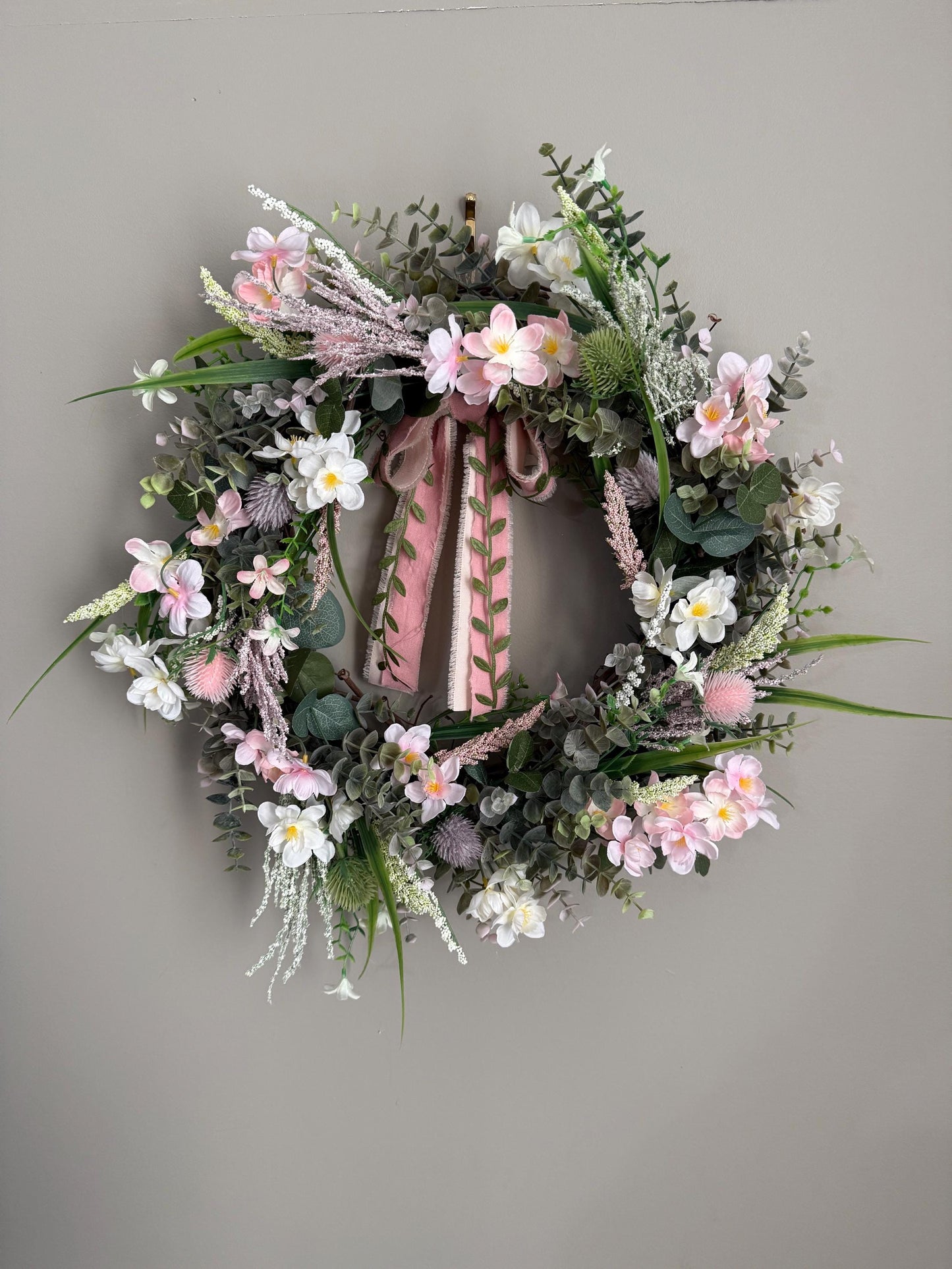 Pink Eucalyptus Wreath