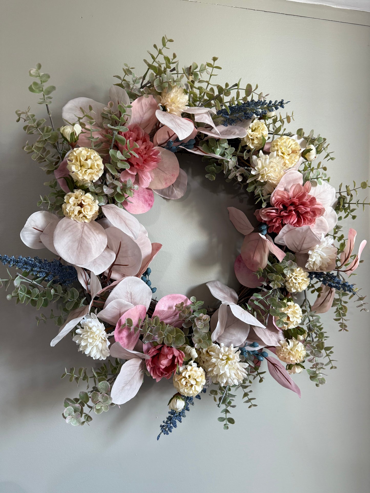Pink Fall Wreath