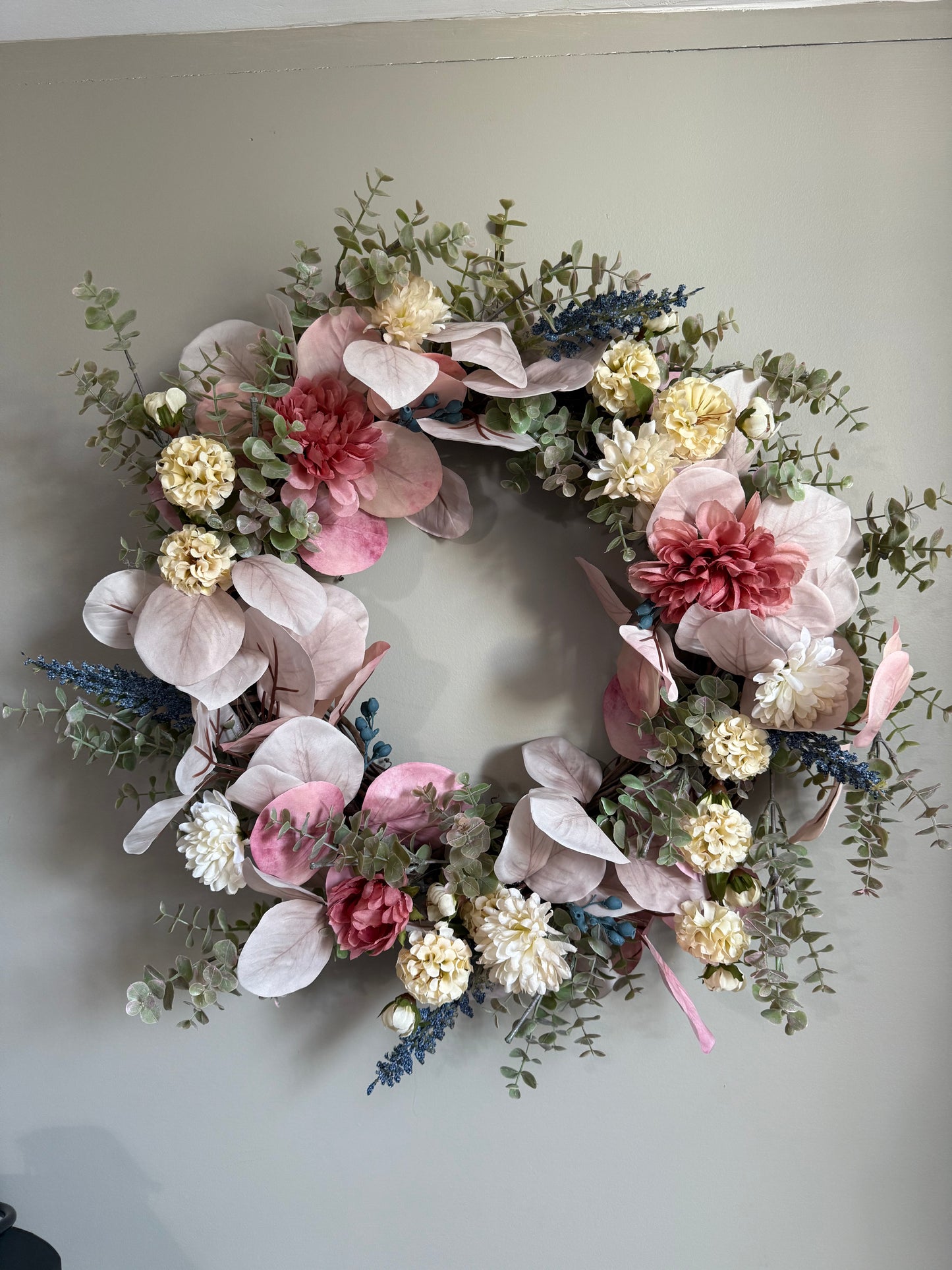 Pink Fall Wreath