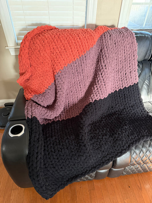 Halloween Chunky Knit Blanket