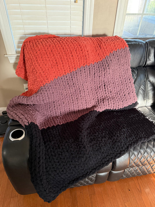 Halloween Chunky Knit Blanket