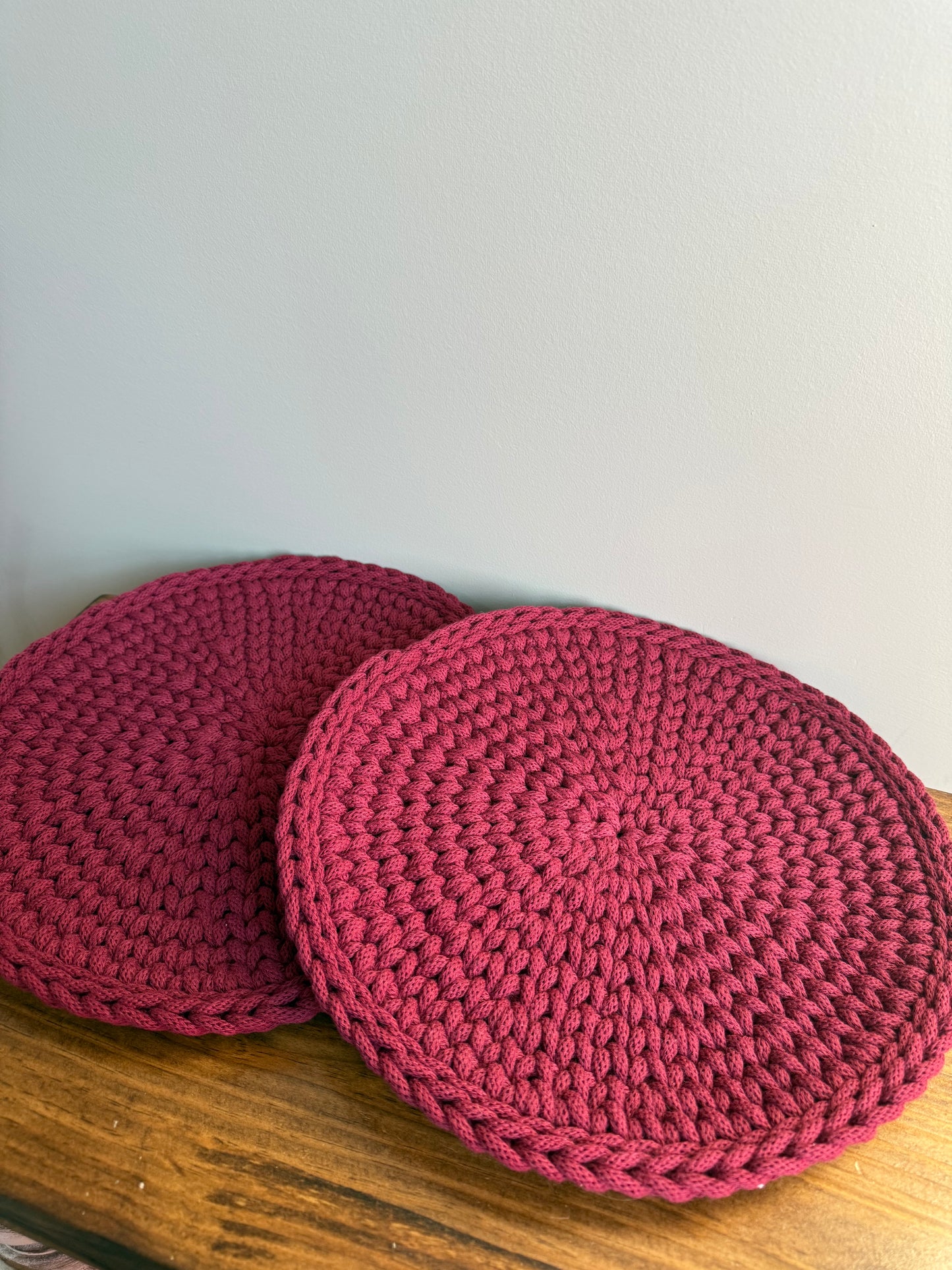 Wine Red Placemats (Set of 2)