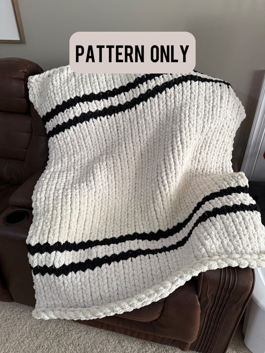French Minimalist Blanket Pattern